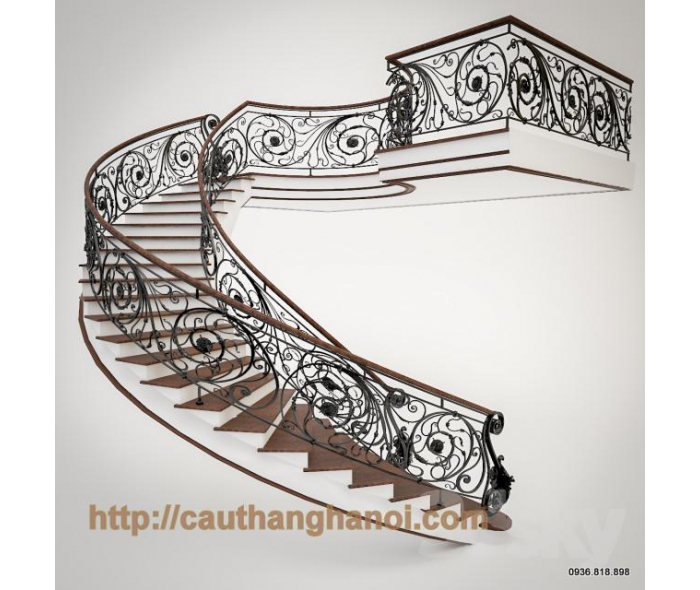Cầu thang sắt nghệ thuật MD03